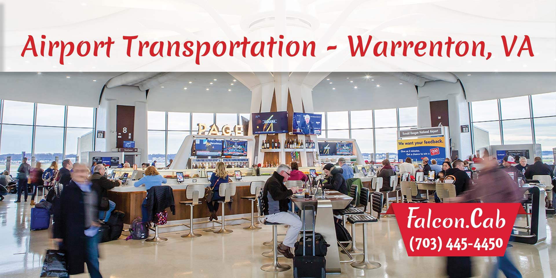 Warrenton Taxi Cab | Airport Transportation in Warrenton, VA | Call (703) 445-4450