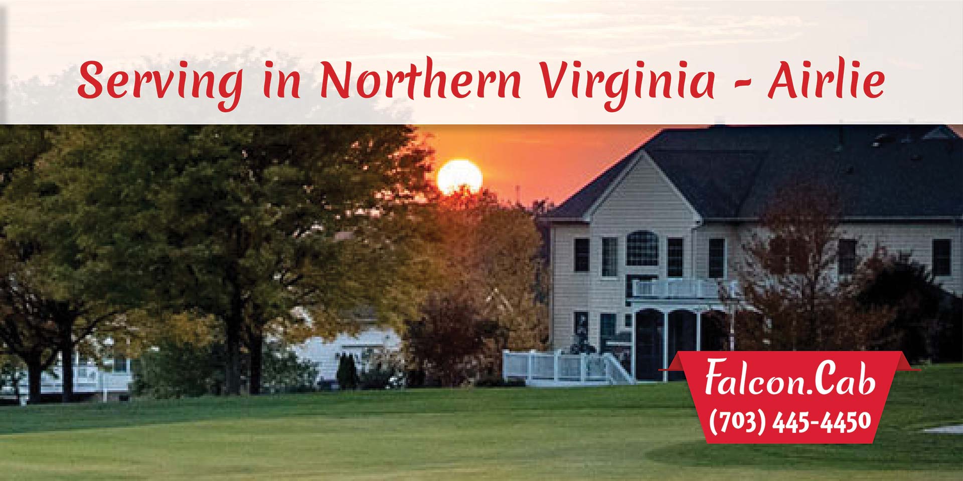 Airlie Taxi Cab | Serving in Northern Virginia | Call (703) 445-4450