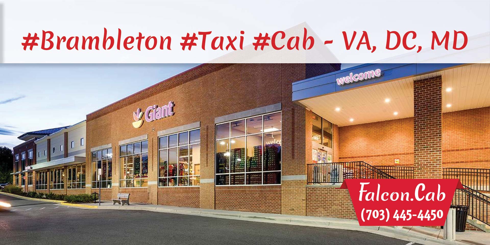 Brambleton Taxi Cab Serving in Virginia, DC, MD | Call (703) 445-4450