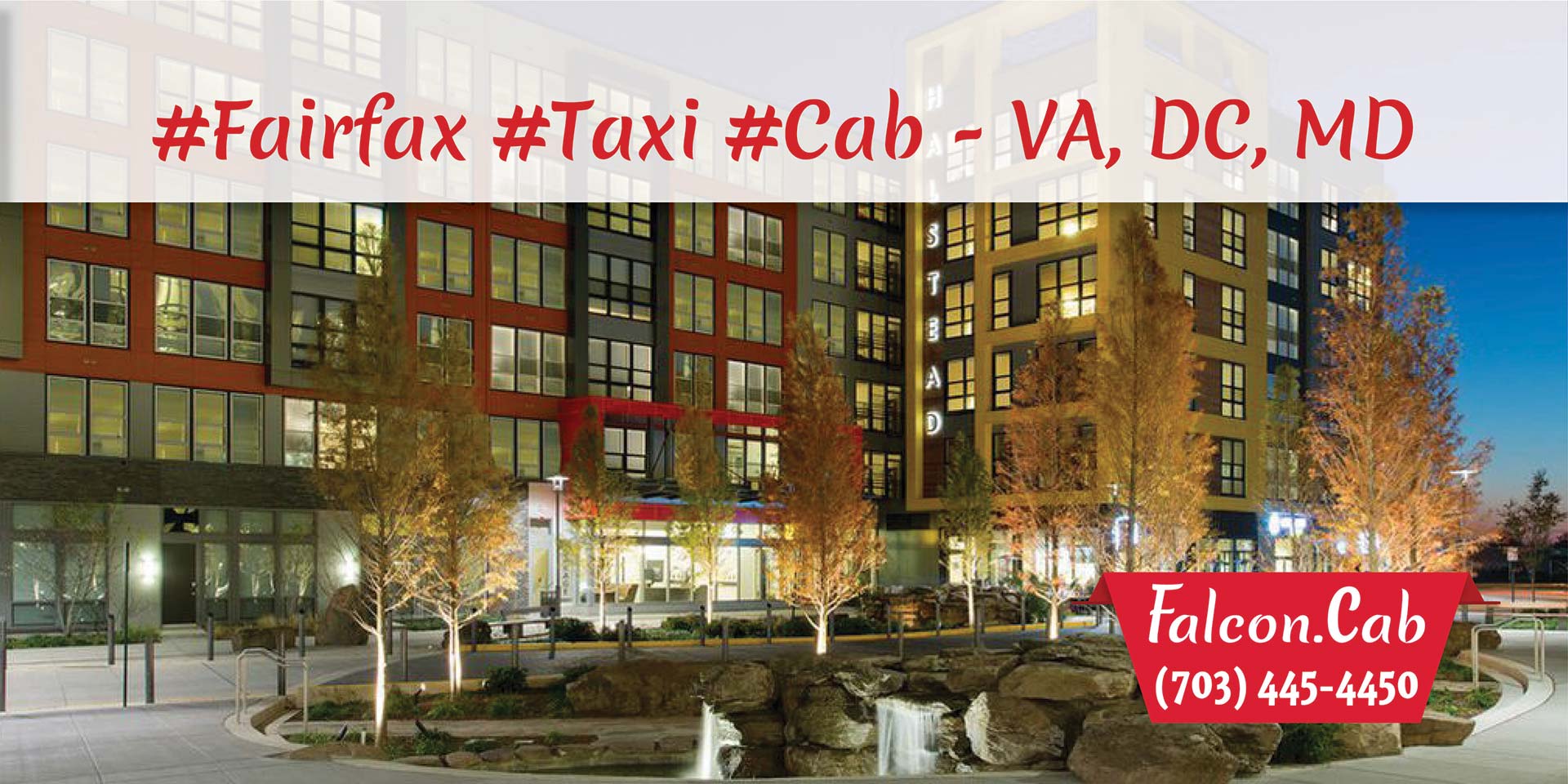 Fairfax Taxi Cab Serving in Virginia, DC, MD | Call (703) 445-4450